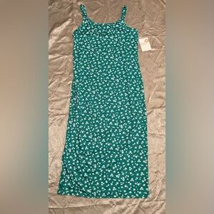 NWT Green floral dress 1X